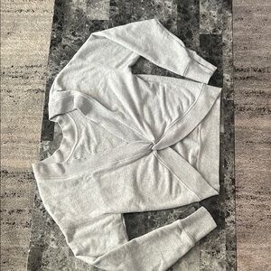 Gray Knotted Sweater